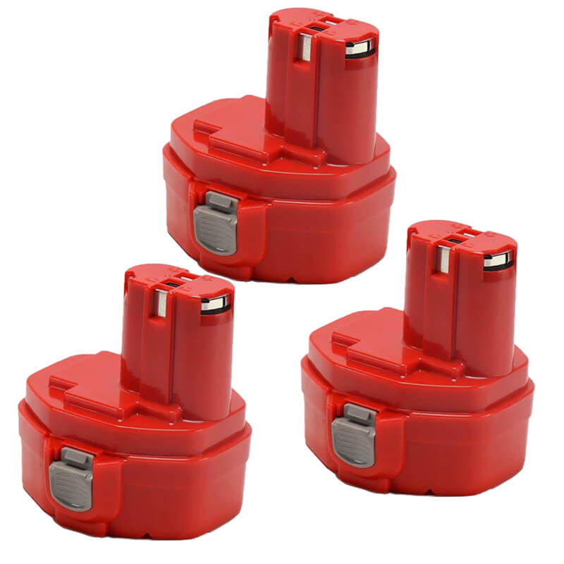 For Makita 1420 14.4V 4.8Ah NI-MH| 1422 Battery  3 Pack RED