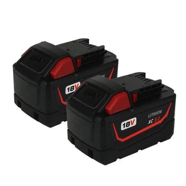 For Milwaukee M18 9.0Ah Battery Replacement | 18V Lithium Battery 2 Pack